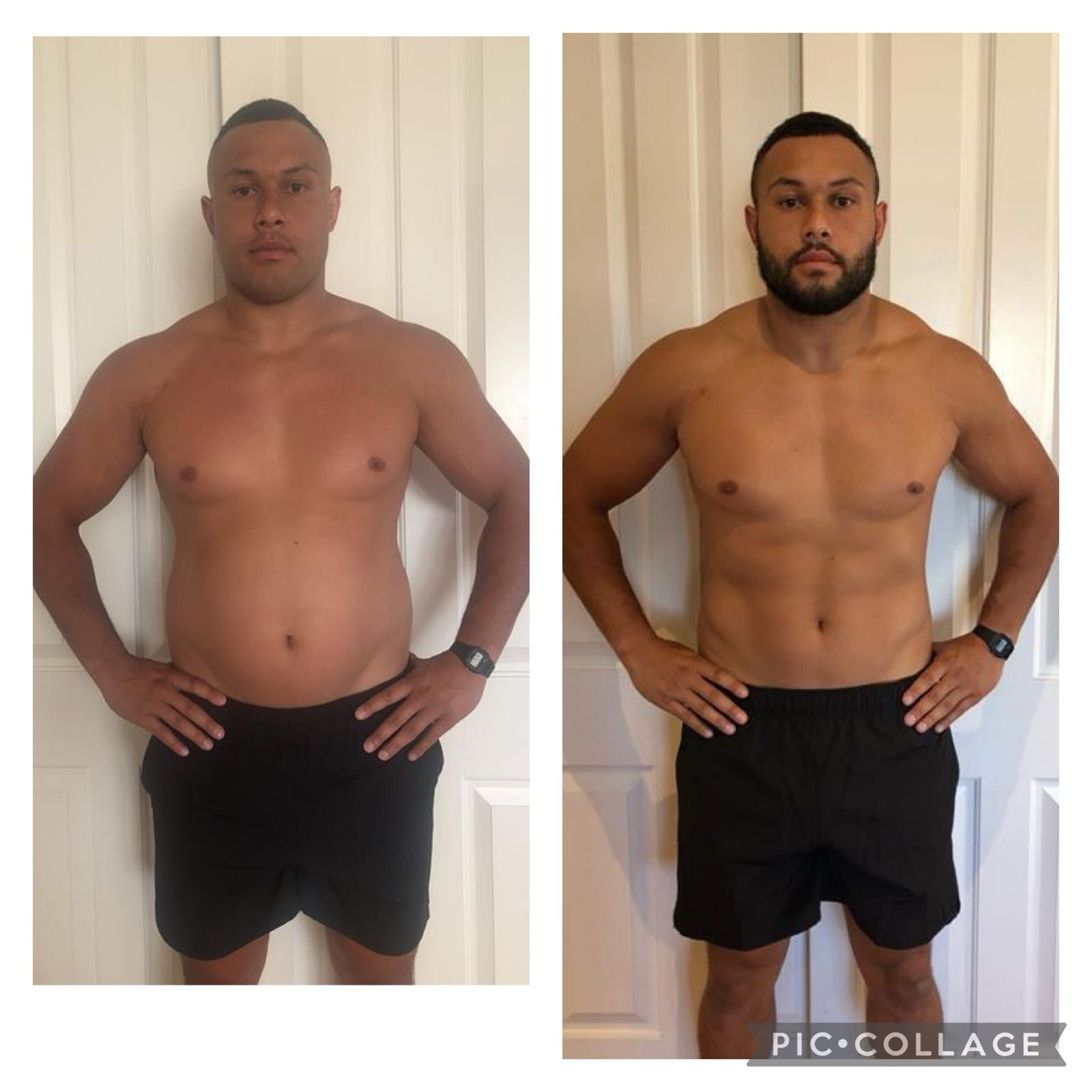 MBM client Ty. 6 months body transformation before and after
